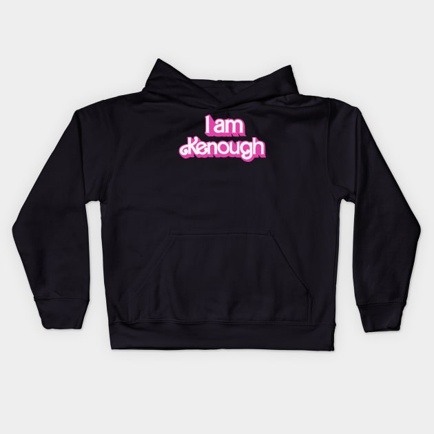 I am Kenough Barbie new design shirt Kids Hoodie by relavinearts